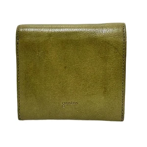 Auth genten - Khaki Leather Bifold Wallet - Picture 1 of 5