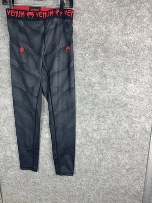 Calça Venum MMA Masculina Média Preta Compressão Boxe Equipe de Luta Spats Ufc Train - Imagem 1 de 4