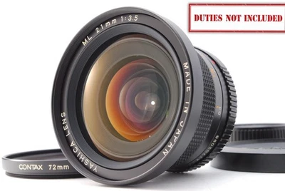 [Top MINT] Yashica Contax ML 21mm f/3.5 Wide Angle Lens C/Y mount From JAPAN 171 - Image 1 of 4