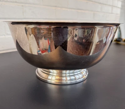 Vintage Gorham E.P. YC784 YH1 Silver Bowl Serving Used - Image 1 of 4