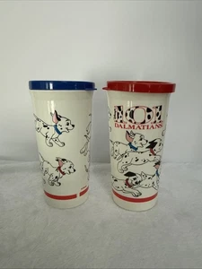 Juego De Colección De 2 Vasos Tupperware Disney 101 Dálmatas 8 OZ Nuevo De Lote Antiguo - Imagen 1 de 7