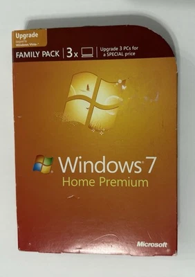 Microsoft Windows 7 Home Premium Family Pack 32/64 Bit mit Product Key - Bild 1 von 4