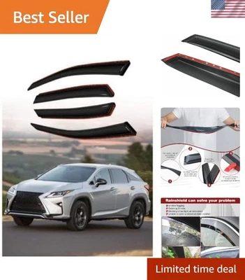 Lexus RX350/450h Rain & Sun Visor Guards - 4-Piece Acrylic Shield Set 2016-2022 - Image 1 of 4