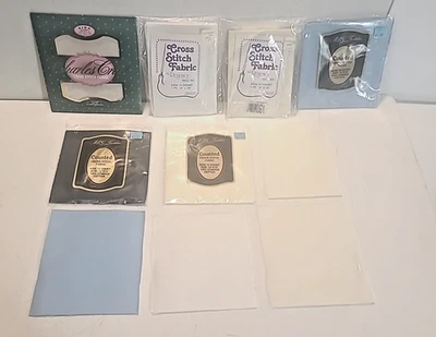 Cross Stitch Aida Cloth lot of 14 Count Various Colors Charles Craft Regency MCG - Image 1 of 4