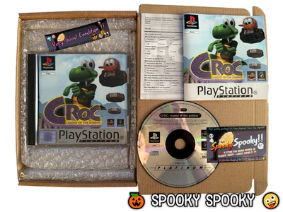 Croc Legend of the Gobbos PS1 Platinum - UK PAL VGC CIB with Reg - Tracked - Image 1 of 4