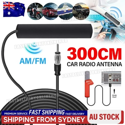 Hidden Antenna Radio Stereo AM FM Stealth for Vehicle Car Truck Motorcycle - image 1 of 4