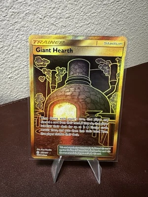 Pokemon Cosmic Eclipse Giant Hearth Gold Secret Rare #263/236 - Image 1 of 2