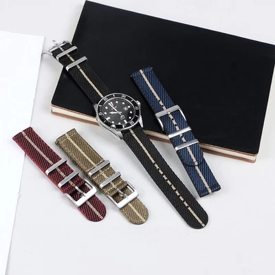 Нейлоновый ремешок для часов Tudor Omega Seiko 20 мм 22 мм холщовый тканевый ремешок - Изображение 1 из 4