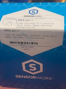 Sensorworx SWX-221-1 Low Voltage OCC Sensor Dual Tech / Small Motion Ceiling Mnt - Picture 1 of 3