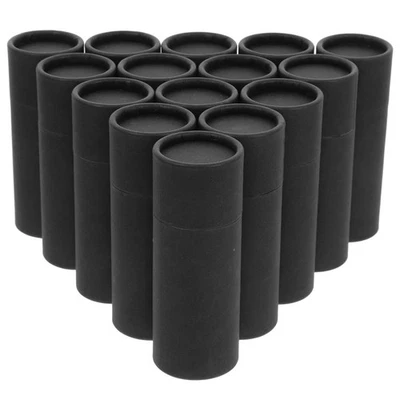  15pcs Paperboard Tube Packaging Round Kraft Paper Boxes With Lids For Lip Balm - image 1 of 4