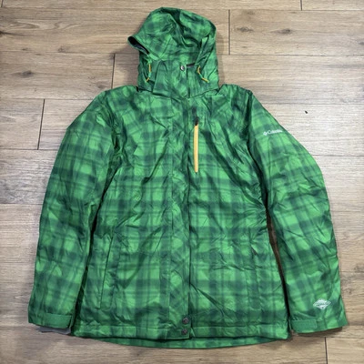 Columbia Whirlibird Omni Heat Chaqueta Mujer Pequeña Verde Intercambio Cremallera Abrigo de Esquí Foto 1 de 4