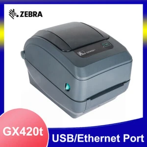 Zebra GX420t 203DPI USB/Ethernet Thermal Transfer & Direct Thermal Label Printer - Afbeelding 1 van 9