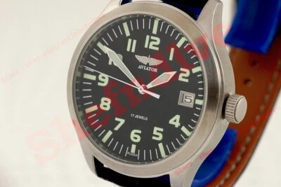 Poljot Russian MILITARY style aviation pilot's men's watch AVIATOR cal. 2614 NOS - Photo 1/4