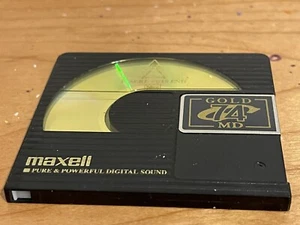 = 74 minute. Maxell Minidisc. GOLD MD74 rare***Black - Picture 1 of 4