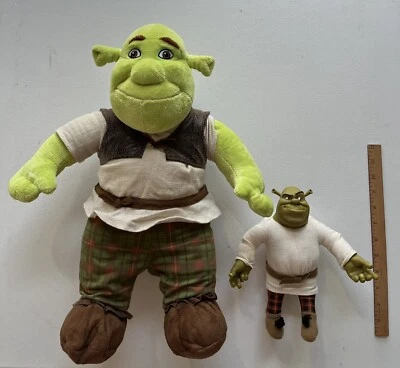 Lote SHREK - ¡Construye un oso de peluche de 18" (completo con atuendo) y figura de colección de 9""! Foto 1 de 4