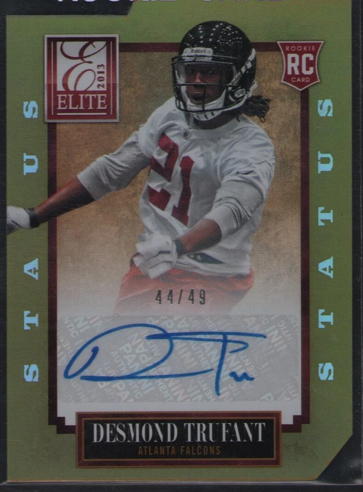 2013 Panini Elite - Rookie Status Gold Die-Cut #128 Desmond Trufant /49 AUTO - Image 1 of 1