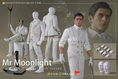 Pre-orden S-HERO SH002 1/6 Caballero Luna 12" Marc Spector Figura de Acción Modelo Juguete Foto 1 de 4