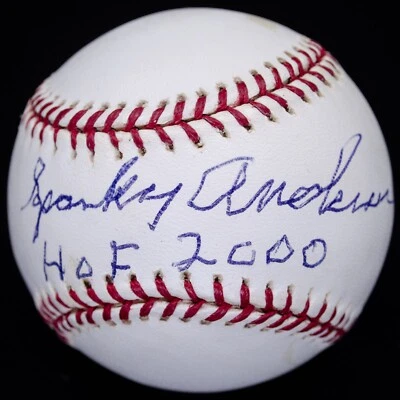 Sparky Anderson HOF 2000 Signed OML Baseball JSA COA #AI58506 - Image 1 of 4