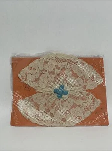 Vintage Lace Fabric Art, Decorative Wall Hanging - Picture 1 of 9