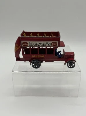 No 2 B-TYPE LONDON BUS - LASNEY- MADE IN ENGLAND 1955 METAL WEELS MATCHBOX - Image 1 of 4