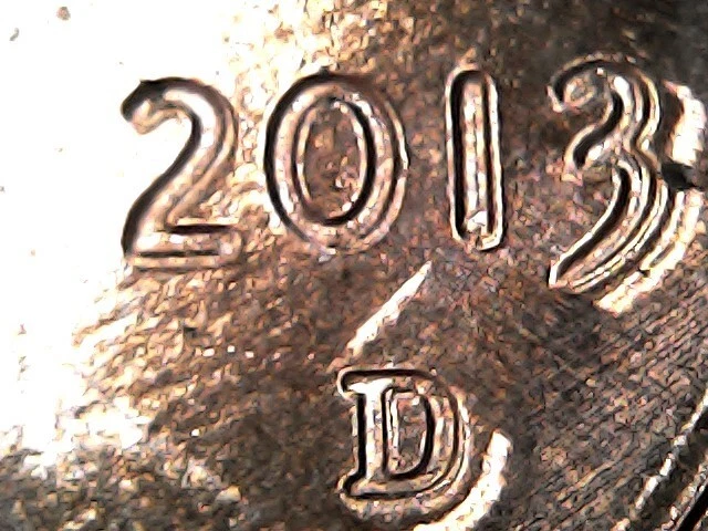 Lincoln Shield Cent Mint Error 2013 D Double and the  3D Rare Lincoln Penny - Image 1 of 2