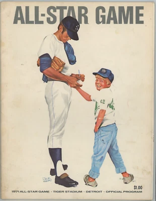 1971 MLB All Star Game OFFICIAL PROGRAM EXCELLENT Condition UNSCORED - Image 1 of 2