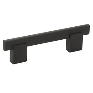 10PK 3-3/4" Center Matte Black Kitchen Cabinet Drawer Handle Pull 5-1/32" LENGTH - Picture 1 of 5