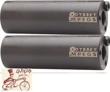 ODYSSEY MPEG 14mm 3/8 インチ アダプター付き ブラック 自転車ペグ--1 ペア販売