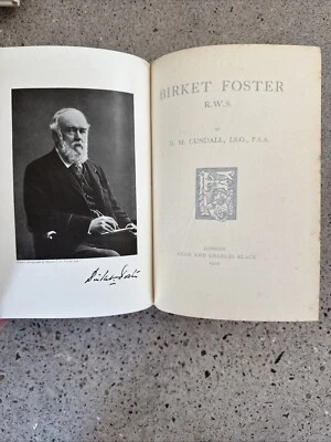 Birket Foster by H. M. Cundall,  - 1906, 1st Ed. HC + color & B&W illustrations - Image 1 of 4