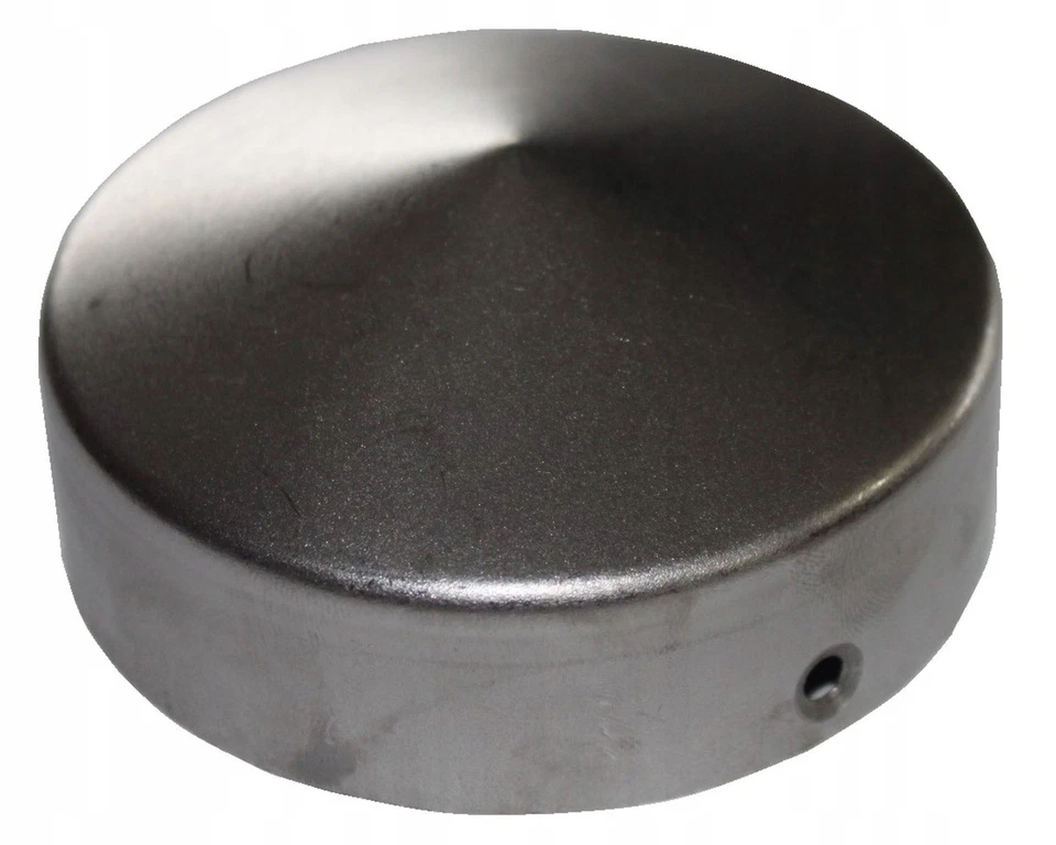 LOGISTSYSTEM Pfostenkappe rund für Zaunpfosten Ø 110 mm Stahl Verzinkt Pyramide Abdeckkappe