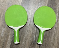 Stiga Set of 2 Green Flow Spin Ping Pong Table Tennis Paddles Rackets