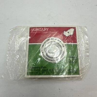 1970 Hungarian Hungary 5 Filler Coin Factory Sealed Coin Holder Uncirculated - Image 1 of 4