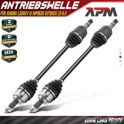 2x Drive Shaft Front Left Right for Subaru Legacy IV Impreza Outback 1.5-3.0 - Image 1 of 4