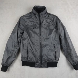 Foreign Exchange Jacket Mens M Black Full Zip Long Sleeve - Picture 1 of 19