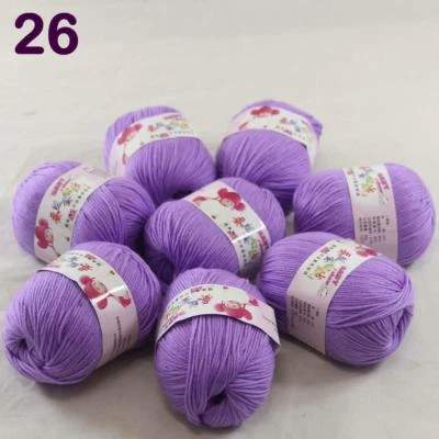 C New Fashion 8Skein x50g Cashmere Silk Wool Hand knitwear knitting Baby Yarn 26 - Image 1 of 4