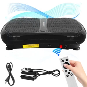 Mini Vibration Plate Exercise Machine Whole Body Workout Vibrate Platform Black - Picture 1 of 9