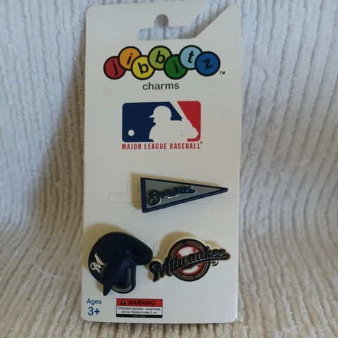 Milwaukee Brewers SHOE CHARMS FITS CROCS MLB JIBBITZ CHARM Cover