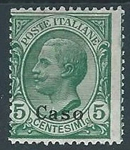 1912 EGEO CASO EFFIGIE 5 CENT MH * - W079-2 - Picture 1 of 1