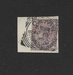 1881 1d LILAC 16 DOT SUPERB USED 'OXTON,BIRKENHEAD' SQUARED-CIRCLE. SG 172 - Picture 1 of 1