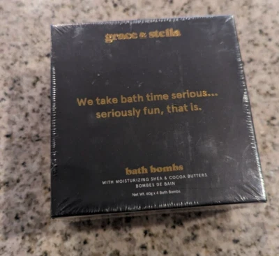 Grace & Stella 4 Scent Bath Bomb Set w/Moisturizing Shea & Cocoa Butters - Image 1 of 4