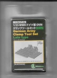 MJ Miniatures German Army Tool Clamp set Late Type WW2 1/35th Unpainted kit - Imagen 1 de 2