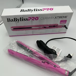 Babyliss Pro Ceramic Hair 1” Straightener Pink Unused High Heat Performance  - Picture 1 of 11