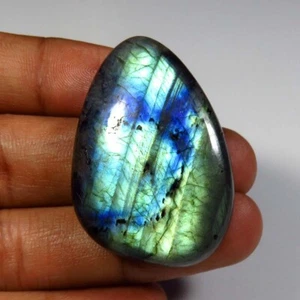 Multi Labradorite Fancy Cabs 39x26mm Natural Labradorite Smooth Gemstone LR-220 - Picture 1 of 9