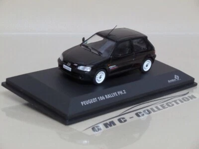 PEUGEOT 106 1.6 RALLYE PH. 2 1995 NERO BLACK SOLiDO 1/43 (NO RALLY EDiCOLA IXO) - Immagine 1 di 3