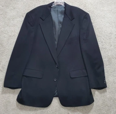 Куртка мужская Nordstrom Ing Loro Piana блейзер 43R черная 100% кашемир на двух пуговицах - Изображение 1 из 4