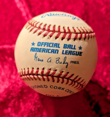 Jim Lonborg Autographed Gene Budig Rawlings Baseball - Image 1 of 3