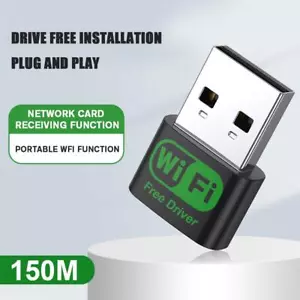 Mini USB Wifi Adapter WiFi Wireless Adapter Network Fr A5U7 Driver 150Mbps 9CF4 - Picture 1 of 8