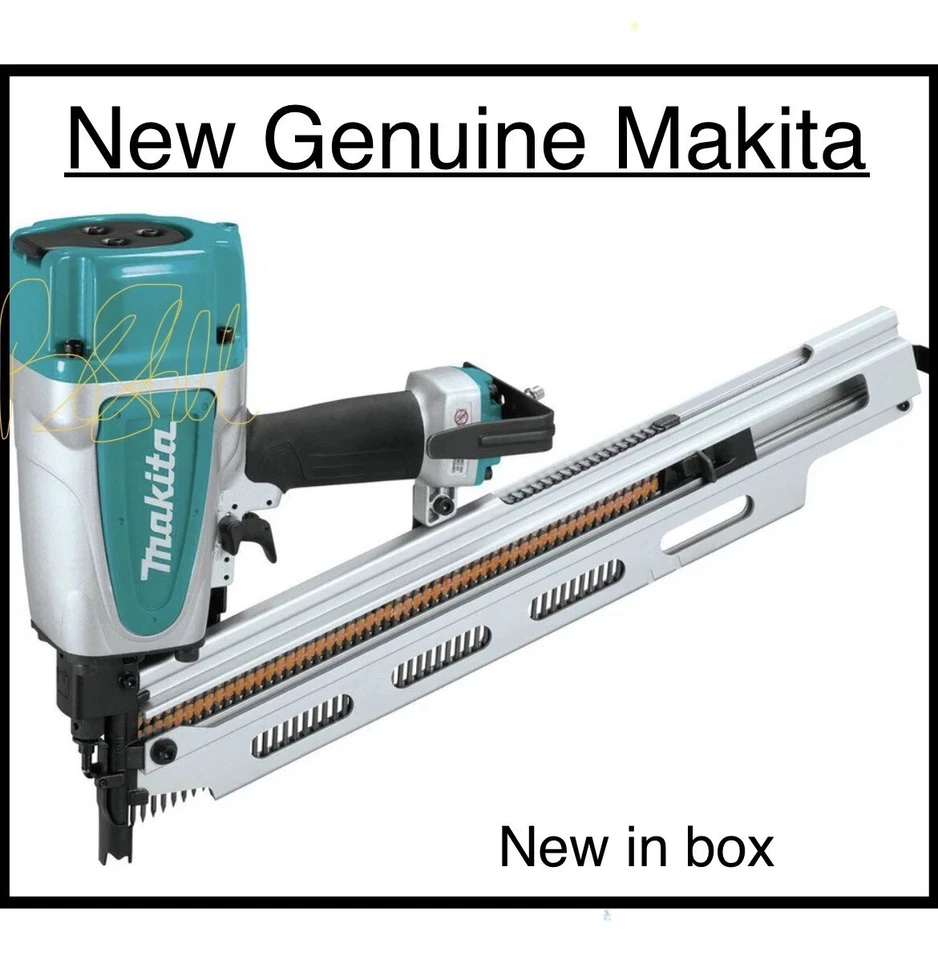 New NIB Makita AN924 21º Full Round Head Plastic Collated 3-1/2" Framing Nailer - Image 1 of 1