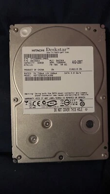 Hitachi 320GB Internal 7200RPM 3.5" (0A33663) HDD - Image 1 of 3