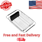 Kitchen Over Sink Dish Drying Rack Stainless Steel Rustproof Expandable Utensil
